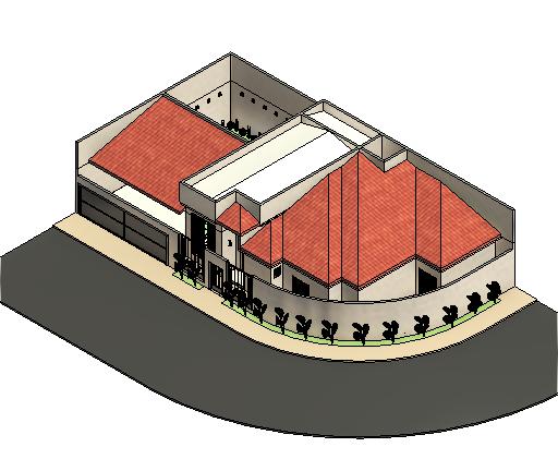 Maquete eletrônica 3D de projeto